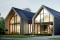 Zwei Architektenhäuser mit großflächiger Verglasung